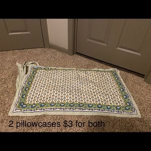 Two pillowcases